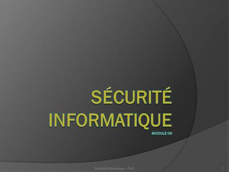 Sécurité Informatique Module 06