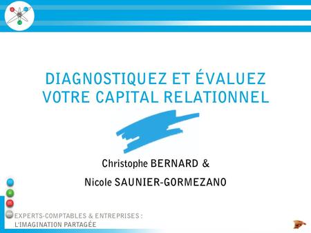 DIAGNOSTIQUEZ ET ÉVALUEZ VOTRE CAPITAL RELATIONNEL Christophe BERNARD & Nicole SAUNIER-GORMEZANO.