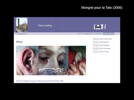 Mongrel pour la Tate (2000). Young-Hae Chang Heavy Industries : Les amants de Beaubourg (2007)