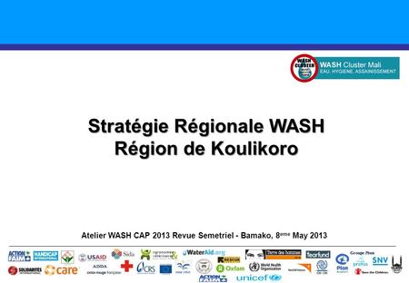 Stratégie Régionale WASH Région de Koulikoro