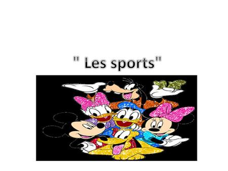  Les sports.