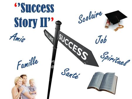 Success Story II Scolaire Santé Spirituel Amis Famille Job.