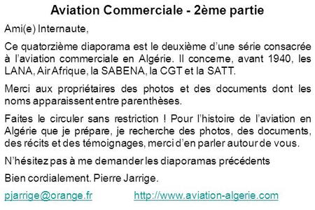 Aviation Commerciale - 2ème partie