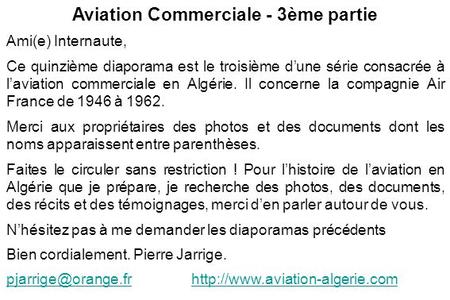 Aviation Commerciale - 3ème partie