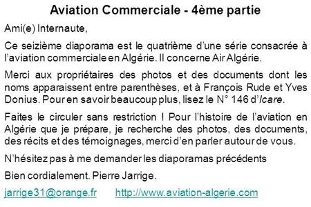 Aviation Commerciale - 4ème partie
