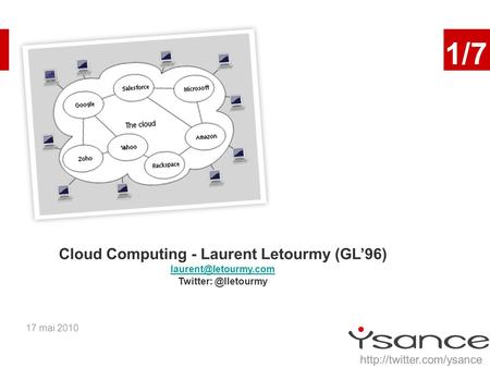 Cloud Computing - Laurent Letourmy (GL’96)