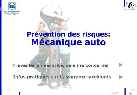 Prévention des risques: Mécanique auto