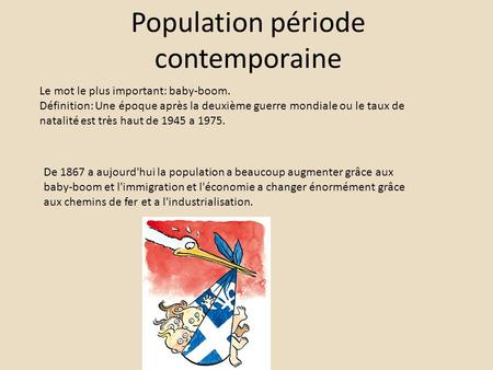 Population période contemporaine