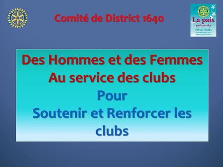 Des Hommes et des Femmes Soutenir et Renforcer les clubs