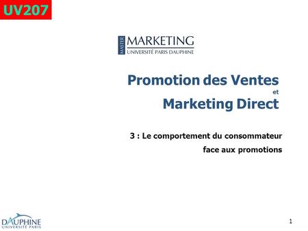 Promotion des Ventes et Marketing Direct