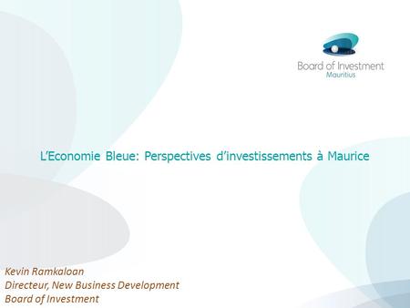 L’Economie Bleue: Perspectives d’investissements à Maurice
