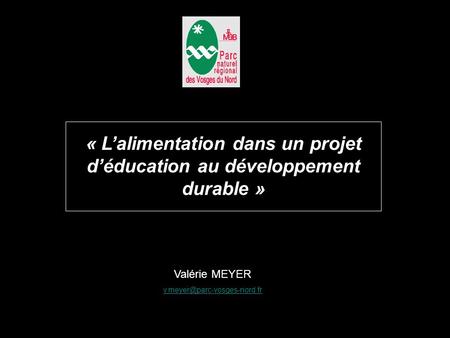 « L’alimentation dans un projet d’éducation au développement durable »