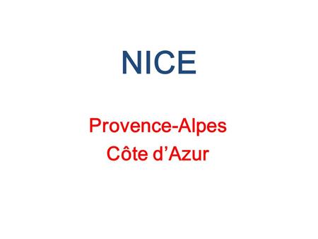 Provence-Alpes Côte d’Azur