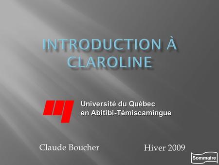 Introduction à Claroline