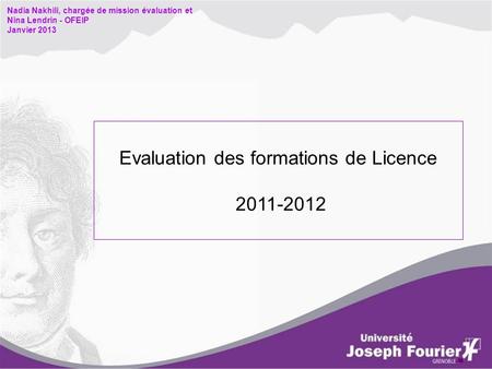 Evaluation des formations de Licence