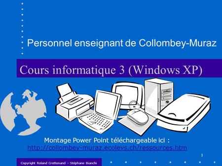 Cours informatique 3 (Windows XP)