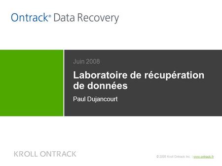 Laboratoire de récupération de données