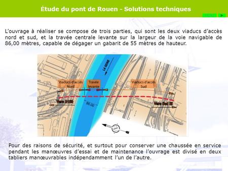 Étude du pont de Rouen - Solutions techniques