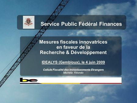 Service Public Fédéral Finances