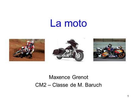 Maxence Grenot CM2 – Classe de M. Baruch