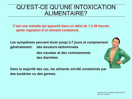 Hygiène des aliments et prévention des toxi-infections ...