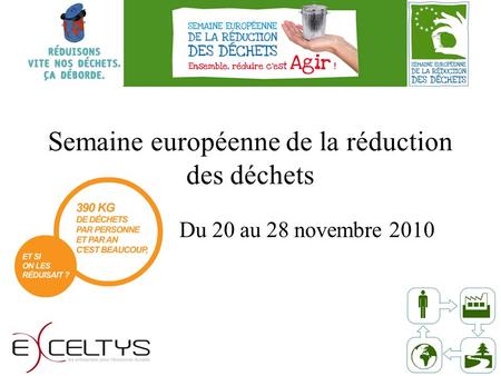 Semaine européenne de la réduction des déchets Du 20 au 28 novembre 2010.