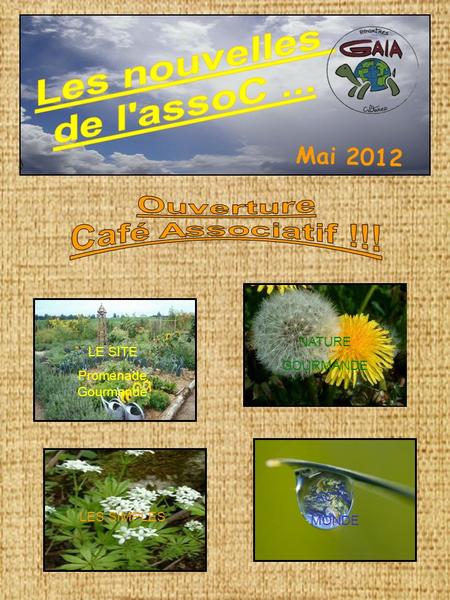 Les nouvelles de l'assoC ... Ouverture Café Associatif !!! Mai 2012