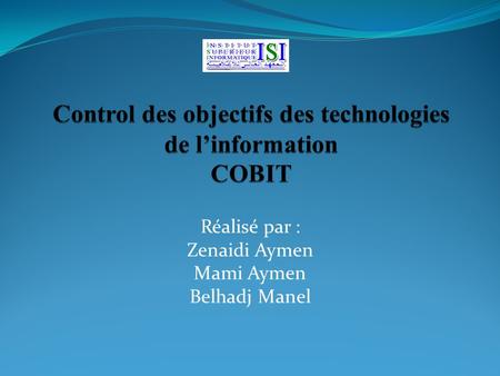 Control des objectifs des technologies de l’information COBIT