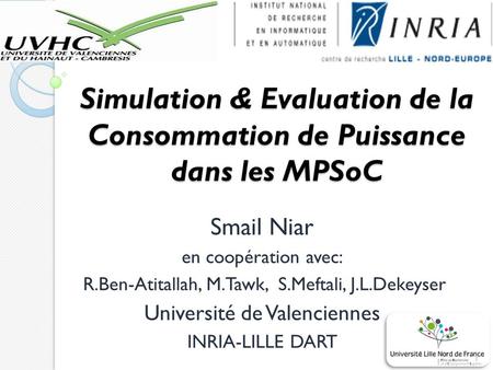 Simulation & Evaluation de la Consommation de Puissance dans les MPSoC