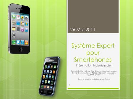 Système Expert pour Smartphones