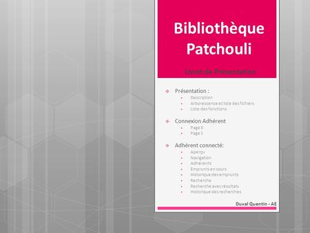 Bibliothèque Patchouli