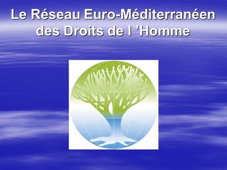 Le Réseau Euro-Méditerranéen des Droits de l Homme.