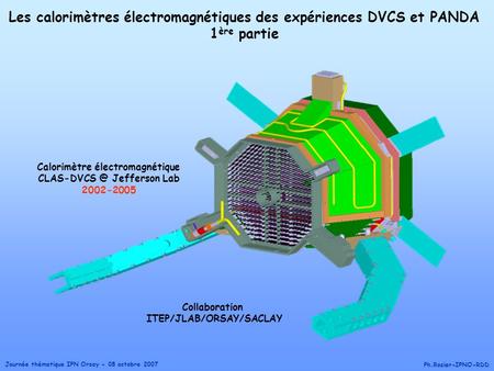 Les calorimètres électromagnétiques des expériences DVCS et PANDA
