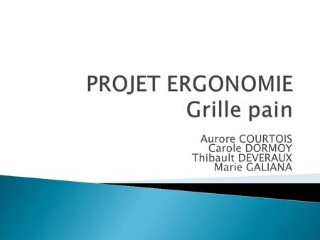 Projet Ergonomie Grille pain