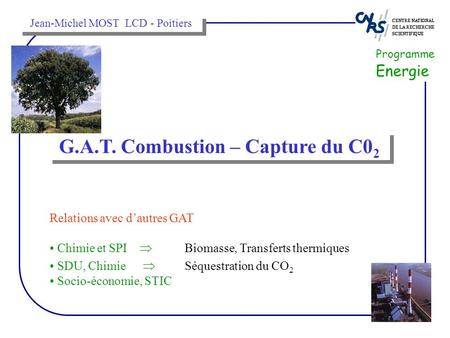 G.A.T. Combustion – Capture du C02