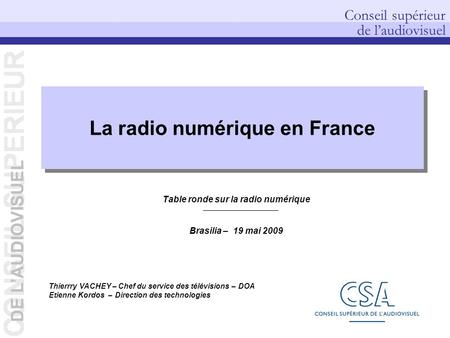 La radio numérique en France