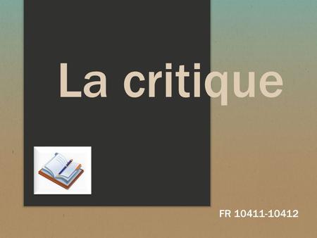 La critique FR 10411-10412.