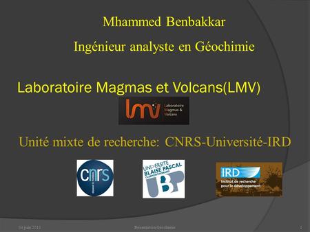Laboratoire Magmas et Volcans(LMV)