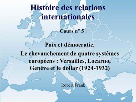 Histoire des relations internationales