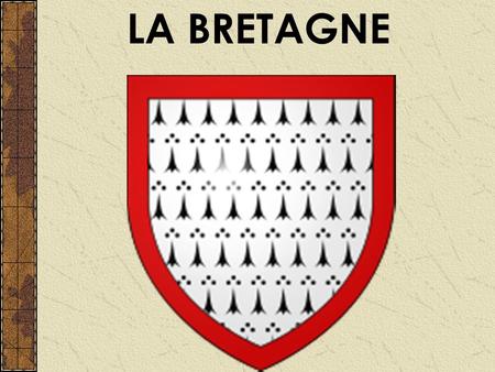 LA BRETAGNE. Carte de la Bretagne pays de la mer.