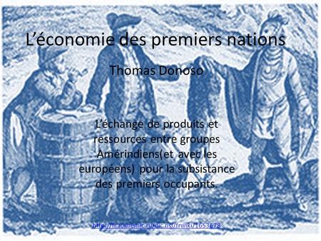 L’économie des premiers nations