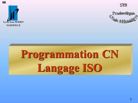 Programmation CN Langage ISO