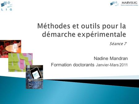 Nadine Mandran Formation doctorants Janvier-Mars 2011.