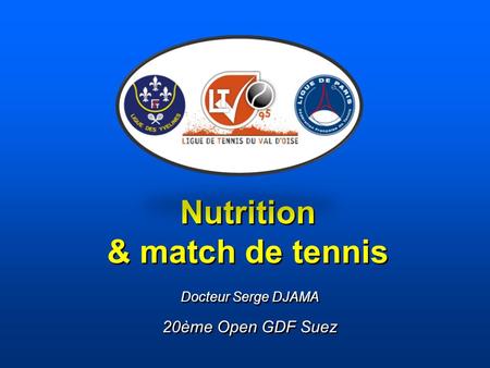 Nutrition & match de tennis