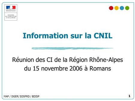 Information sur la CNIL