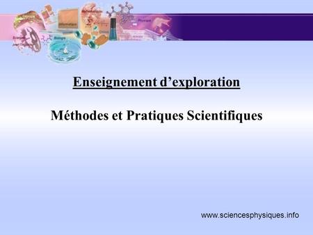 Enseignement d’exploration Méthodes et Pratiques Scientifiques