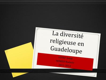 La diversité religieuse en Guadeloupe