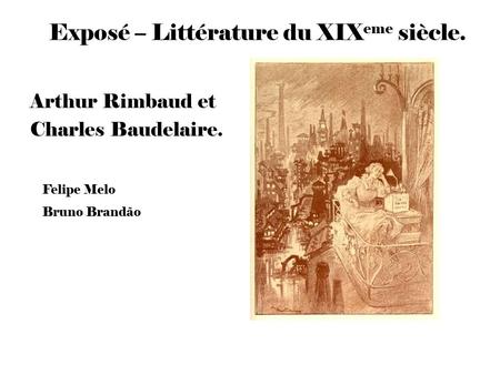 Exposé – Littérature du XIXeme siècle.