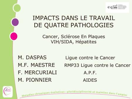 M. DASPAS Ligue contre le Cancer