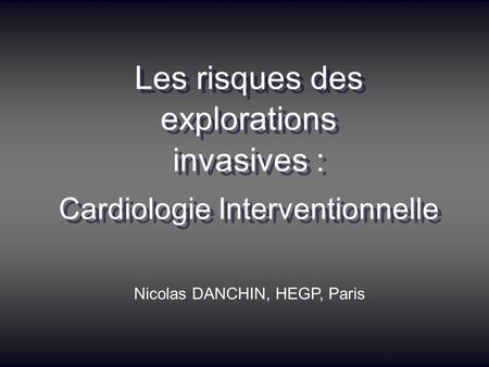 Cardiologie Interventionnelle